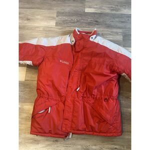 Vintage Columbia Bugaboo Ski Jacket Red Gray 90s Retro Men’s XXL Winter Shell Sn